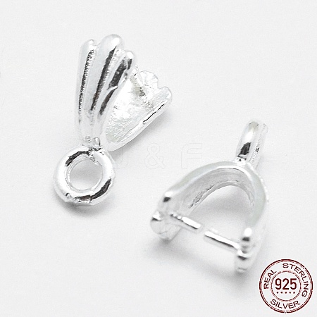 925 Sterling Silver Pendant Bails STER-E050-12S-1