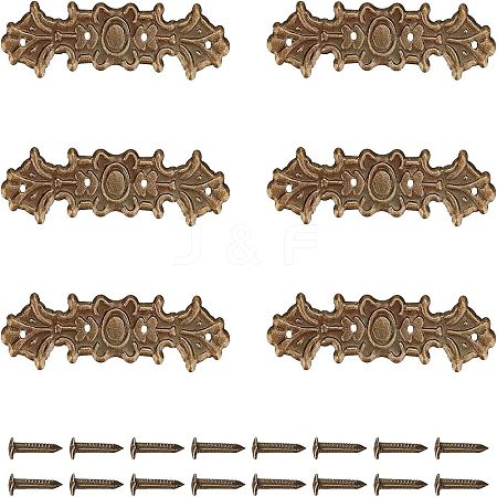 SUPERFINDINGS 60 Sets Iron Decoration Joiners Links IFIN-FH0001-44AB-1