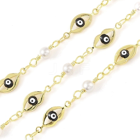 Enamel Lip Link Chains CHC-C006-02G-01-1-1