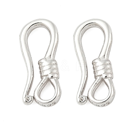 925 Sterling Silver Hook Clasps STER-S012-03A-P-1