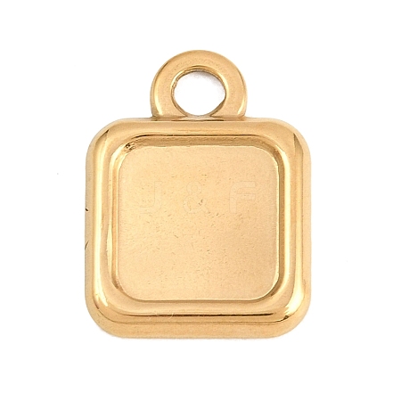 304 Stainless Steel Pendant Cabochon Settings STAS-D264-08A-G-1