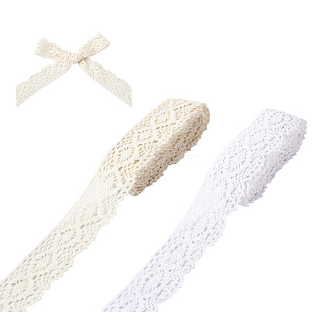2 Rolls 2 Style Cotton Hollow Ribben WCOR-MP0001-01-1