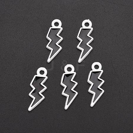 Spray Painted Alloy Enamel Pendants X-ENAM-R136-35A-1