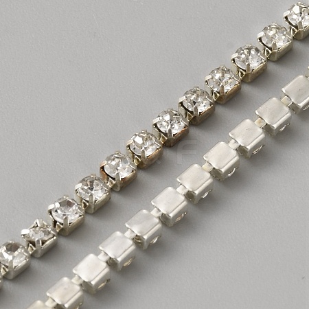 Alloy Rhinestone Cup Chains RB-WH0005-20-1