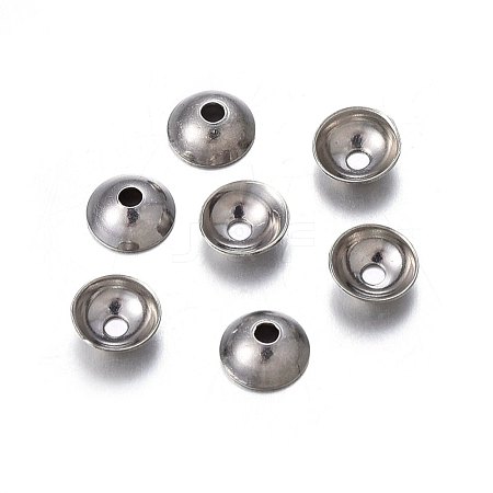 Tarnish Resistant 201 Stainless Steel Bead Caps STAS-O107-22P-1