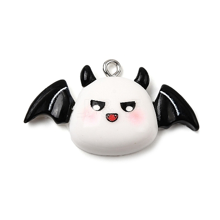 Halloween Opaque Resin Pendants LS-CRES-D314-01P-07-1