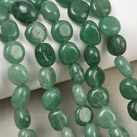 Natural Green Aventurine Beads Strands GG-CBA787B-A16-1