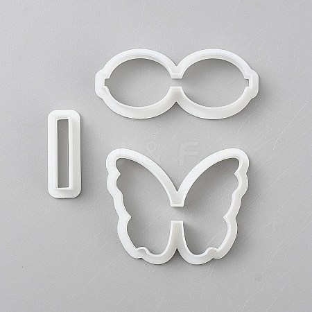 3Pcs Plastic Clay Pressed Molds AJEW-WH20020-216N-02-1