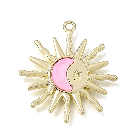 Brass Resin Pendants RE-CBAE379-11LG-1