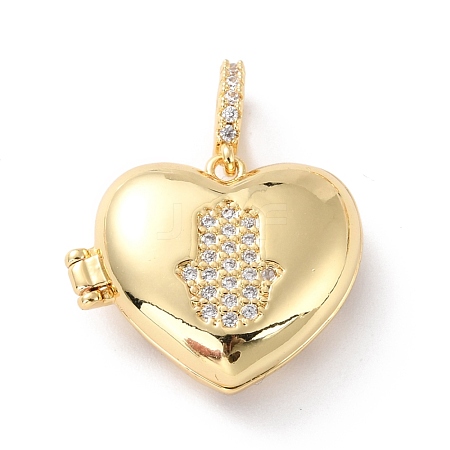 Brass Micro Pave Cubic Zirconia Pendants ZIRC-Z018-02G-1