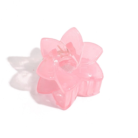 6-Petals Flower Shapes Plastic Claw Hair Clips PW-WG48387-06-1