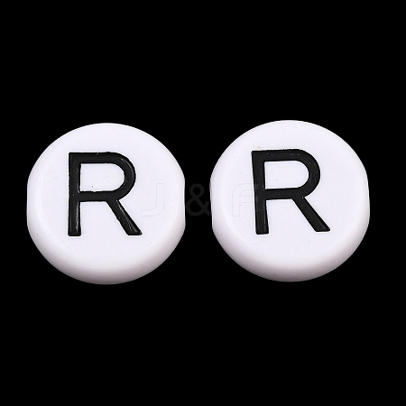 Opaque Acrylic European Beads AC-CBA3BDD-01R-1