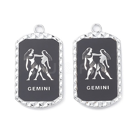 Alloy Twelve Constellations Series Big Pendants PALLOY-O107-01P-06-1