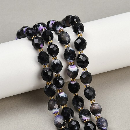 Dyed & Heated Natural Fire Crackle Agate Beads Strands G-N342-149I-21-1