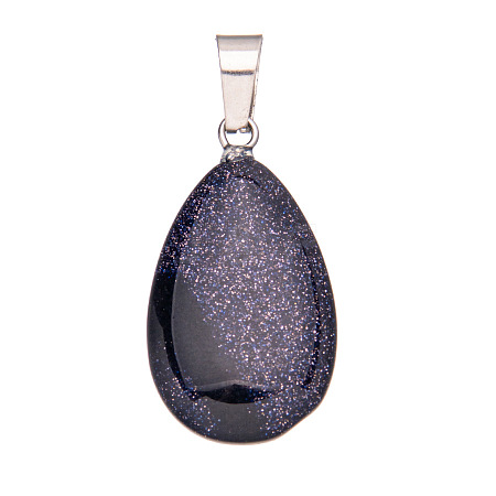 Synthetic Blue Goldstone Pendants PW-WGF34F4-05-1