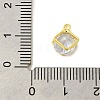 Real 18K Gold Plated Rack Plating Brass Micro Pave Cubic Zirconia Pendants Charms KK-S396-05C-3