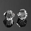 Faceted Bicone Grade AAA Transparent Glass Beads X-GLAA-O006-B04-1