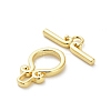 Brass Toggle Clasps KK-M314-02G-2