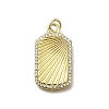 Brass Micro Pave Cubic Zirconia Pendants KK-C090-16G-1