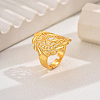 Classic European American Fashion Wheat Lucky Brass Flower Adjustable Rings BQ7170-3-1