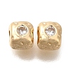 Brass Micro Pave Cubic Zirconia KK-Q001-03G-01-1