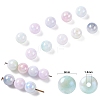 250Pcs 10 Colors Iridescent Plating Acrylic Beads MACR-CJ0001-66-1-2