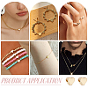 100Pcs Brass Beads KK-PH0015-08-5