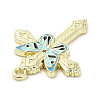 Light Gold Plated Alloy Enamel Pendants ENAM-L041-04A-3