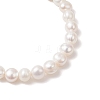 Natural Cultured Freshwater Pearl Round Beaded Stretch Bracelets for Women BJEW-JB12006-4
