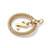 304 Stainless Steel Pendants STAS-D154-01Z-G-2