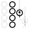 10Pcs 2 Colors Ring Silicone Beads SIL-DC0001-79-1