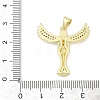 Brass Micro Pave Cubic Zirconia Pendants KK-D317-093G-02-3