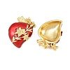 Brass Enamel Pendants KK-CBACBC6-02B-G-2