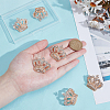 6Pcs Crystal Rhinestone Crown Brooch JEWB-PH0001-53-3