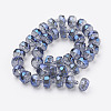 Electroplate Glass Beads Strands EGLA-J145-FR10mm-B01-2