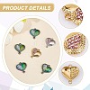 12Pcs 3 Colros 304 Stainless Steel Rhinestone Connector Charms STAS-CA0001-86-5