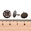 50Pcs Iron Butterfly Clutches Pin Backs IFIN-H066-01B-3