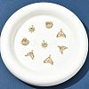 8Pcs 4 Styles Brass Micro Pave Cubic Zirconia Pendants KK-FS0001-96-7