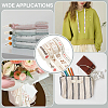 4 Rolls 4 Styles Cotton Handmade Printed Ribbon OCOR-NB0002-08-6