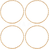 Beebeecraft 20Pcs Brass Linking Rings KK-BBC0012-15-1