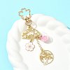 Alloy Enamel Pendant Keychains HJEW-FS00052-03-7