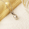 Non-Tarnish Teachers' Day Stainless Steel Apple Pendant Necklaces for Women's Daily Wear MQ7180-2-1