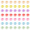 350Pcs 7 Colors UV Plating Opaque Acrylic Beads MACR-TA0002-31-2
