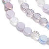Gradient Color Electroplate Glass Bead Strands GLAA-E042-03A-3