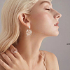 SUPERFINDINGS 40Pcs 2 Size Brass Stud Earring Findings KK-FH0006-76-5
