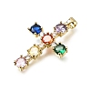 Easter Brass Pave Cubic Zirconia Pendants CU-E002-01D-G04-2