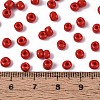 6/0 Baking Paint Glass Round Seed Beads SEED-S036-01C-15-4