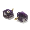 Natural Amethyst Faceted Pendants GG-CBA67BD-01G-M-2