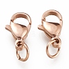 Ion Plating(IP) 304 Stainless Steel Lobster Claw Clasps LS-STAS-G240-01D-RG-2