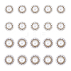 DICOSMETIC 20Pcs 2 Style ABS Plastic Imitation Pearl Shank Buttons BUTT-DC0001-06P-1